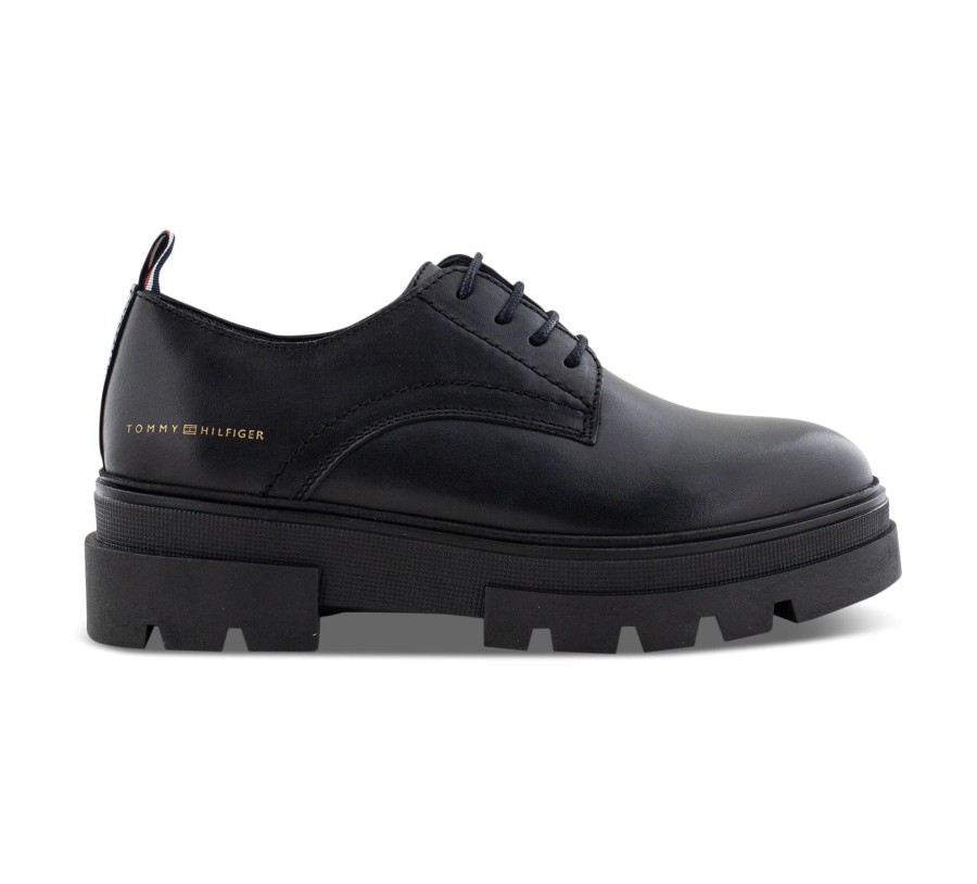 Damen Tommy Hilfiger Halbschuhe | Leather Lace Up Shoe - Schnu00Fcrschuhe