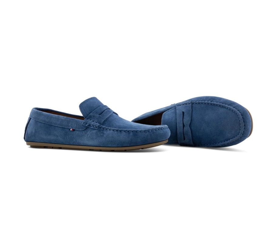 Herren Tommy Hilfiger Halbschuhe | Casual Hilfiger Suede Driver - Mokassins