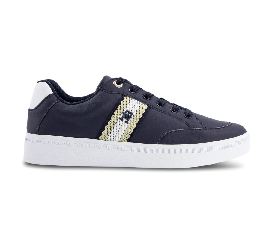 Damen Tommy Hilfiger Sneaker | Court Sneaker With Webbing - Sneaker Low