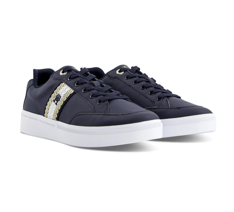 Damen Tommy Hilfiger Sneaker | Court Sneaker With Webbing - Sneaker Low