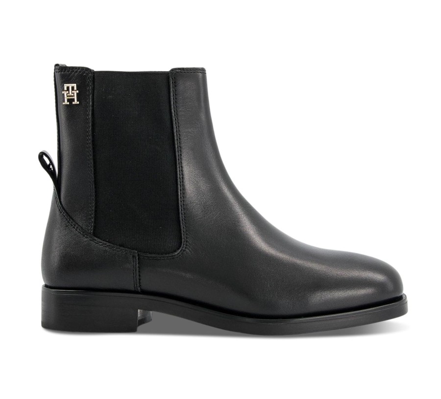 Damen Tommy Hilfiger Stiefeletten | Elevanted Essential Bootie - Absatz Und Keil Bis 35 Mm