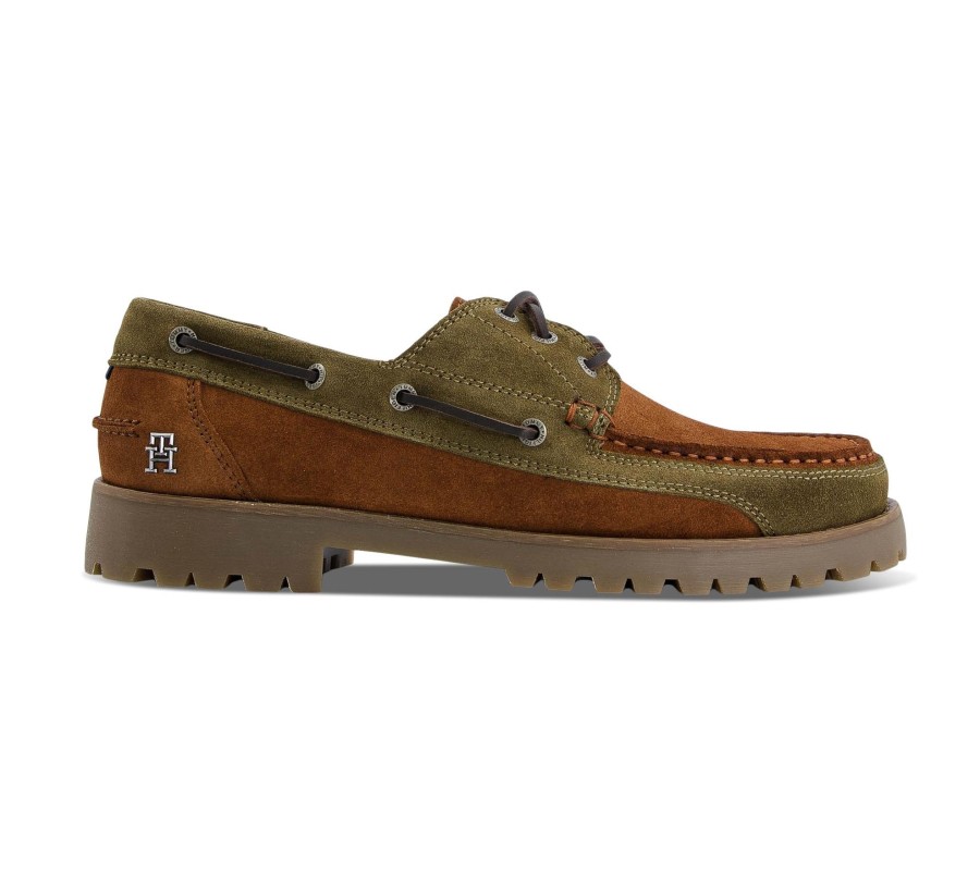 Herren Tommy Hilfiger Halbschuhe | Boat Shoe Classic Suede - Mocassins Gummisohle