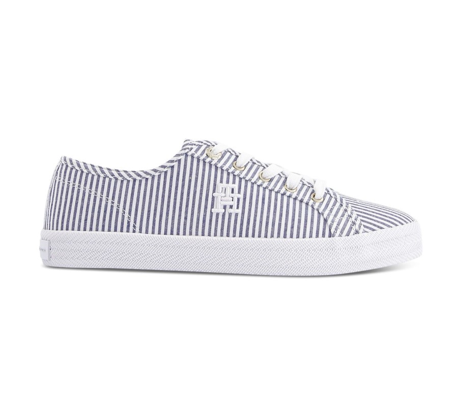 Damen Tommy Hilfiger Sneaker | Essential Sneaker In Seersucke - Sneaker Low