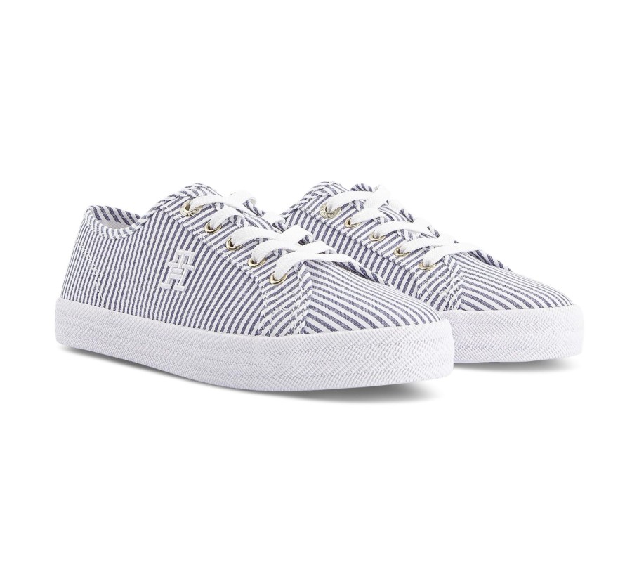 Damen Tommy Hilfiger Sneaker | Essential Sneaker In Seersucke - Sneaker Low