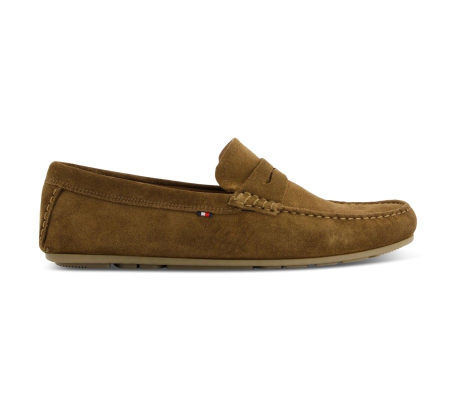 Herren Tommy Hilfiger Halbschuhe | Casual Hilfiger Suede Driver - Mokassins