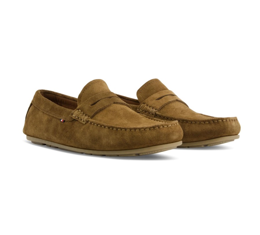 Herren Tommy Hilfiger Halbschuhe | Casual Hilfiger Suede Driver - Mokassins