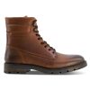 Herren Tommy Hilfiger Boots & Stiefel | Warm Padded Hilfiger Lth Boot - Schnu00Fcrstiefel Leder