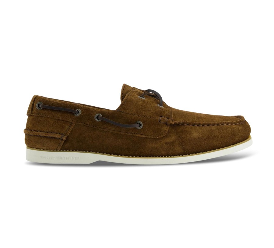 Herren Tommy Hilfiger Halbschuhe | Boat Shoe Core Suede - Mokassins