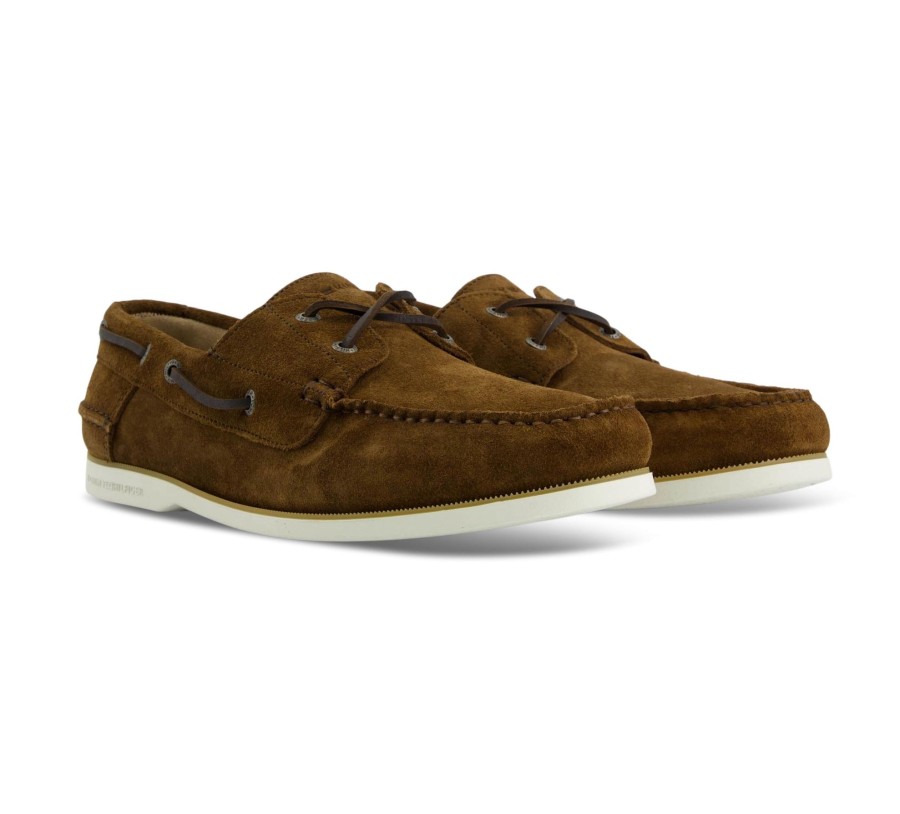 Herren Tommy Hilfiger Halbschuhe | Boat Shoe Core Suede - Mokassins