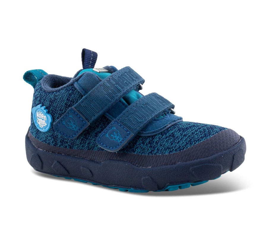 Kinder Affenzahn Barfussschuhe | Lowboot Knit Happy - Klettschuhe