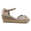 Damen Tommy Hilfiger Sandalen | Basic Open Toe Mid Wedge - Riemchensandalen