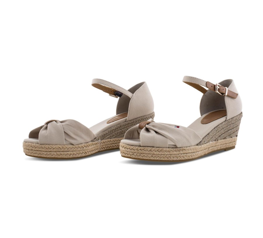 Damen Tommy Hilfiger Sandalen | Basic Open Toe Mid Wedge - Riemchensandalen