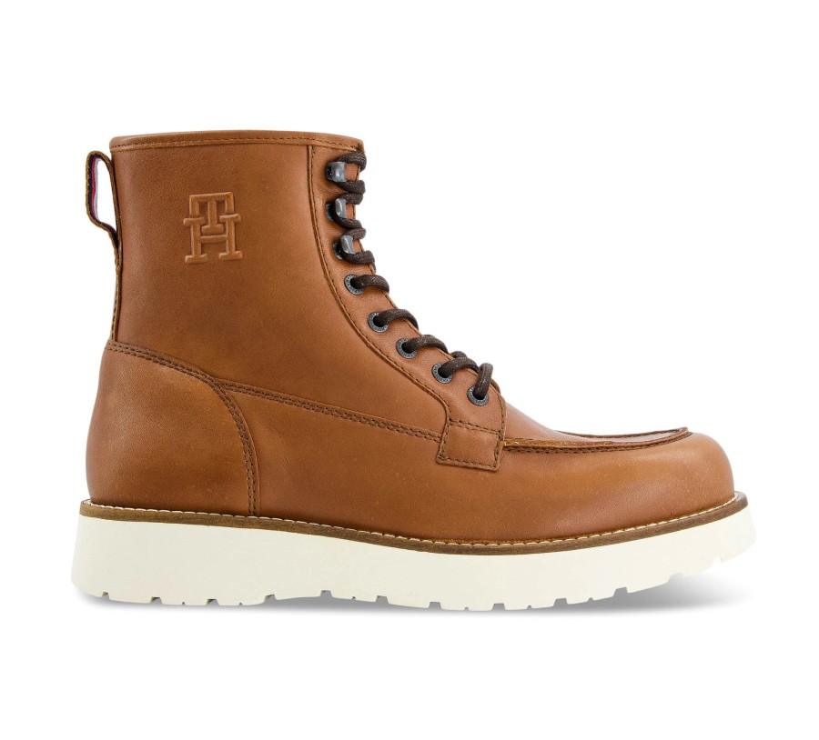 Herren Tommy Hilfiger Boots & Stiefel | Th American Warm Leather Boot - Schnu00Fcrstiefel Leder