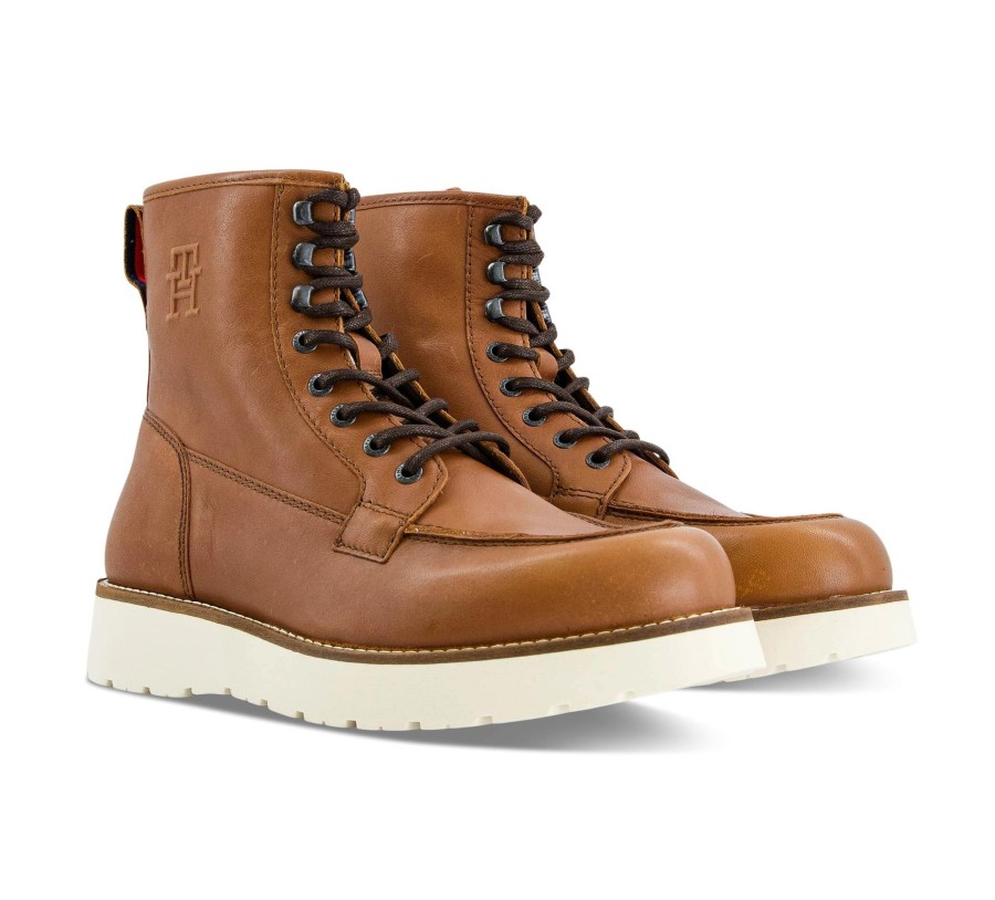 Herren Tommy Hilfiger Boots & Stiefel | Th American Warm Leather Boot - Schnu00Fcrstiefel Leder