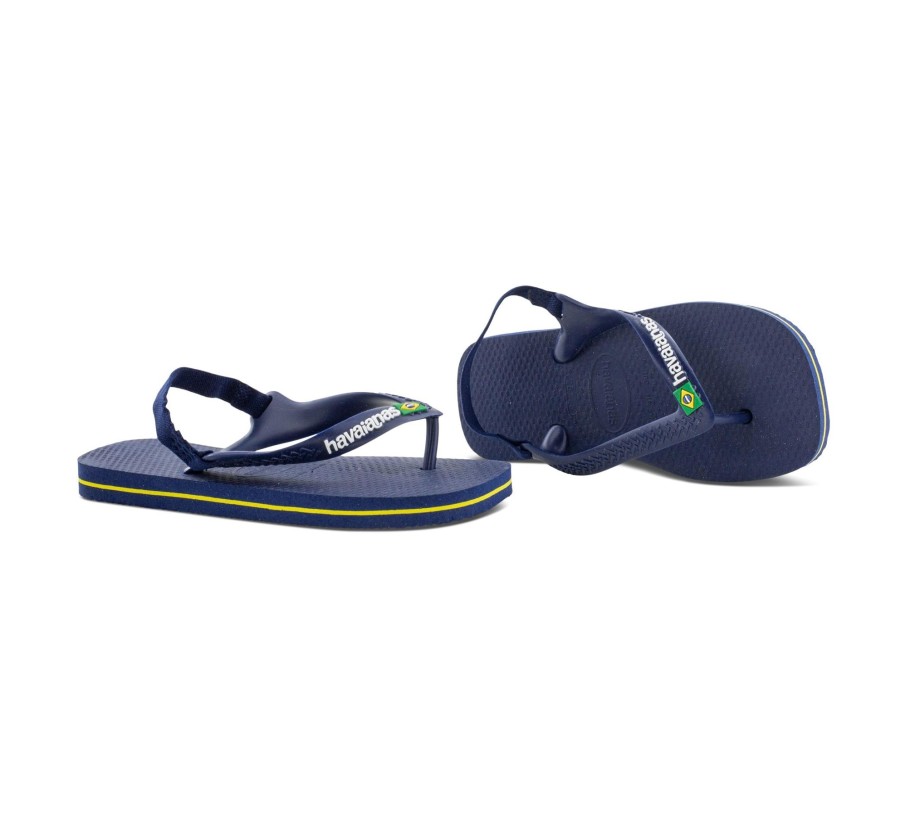 Kinder Havaianas Badeschuhe Und Slides | Baby Brasil Logo - Flip Flops