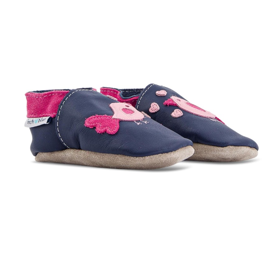 Kinder Inch Blue Hausschuhe | Bird D'Amour Navy - Geschlossene Hausschuhe