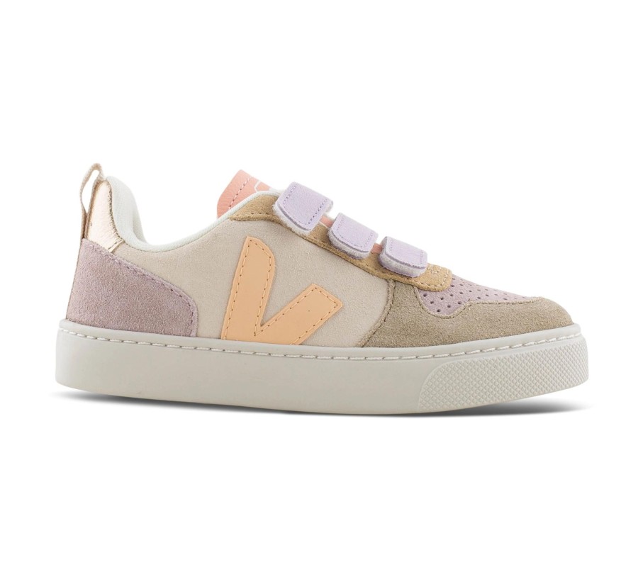 Kinder Veja Halbschuhe | Small V-10 - Klettschuhe