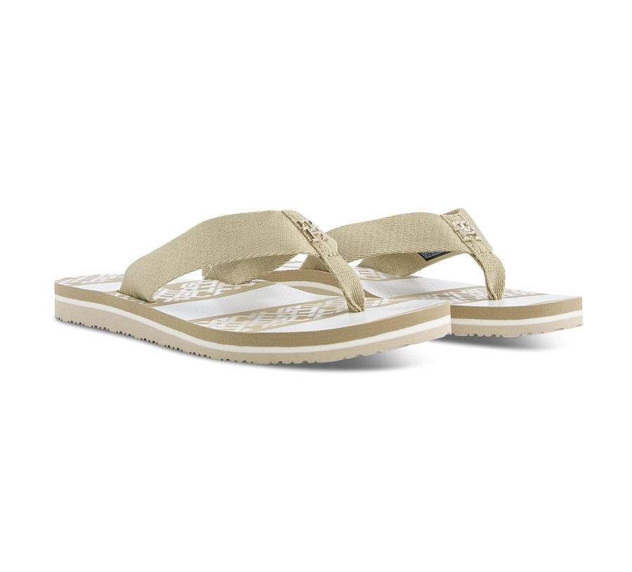 Damen Tommy Hilfiger Slides | Th Monogram Essential Sandal - Flip Flops