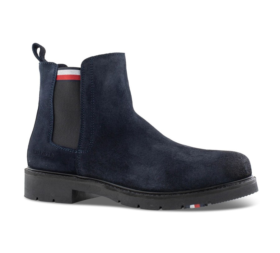 Herren Tommy Hilfiger Boots & Stiefel | Rwb Hilfiger Suede Chelsea - Chelsea Boots