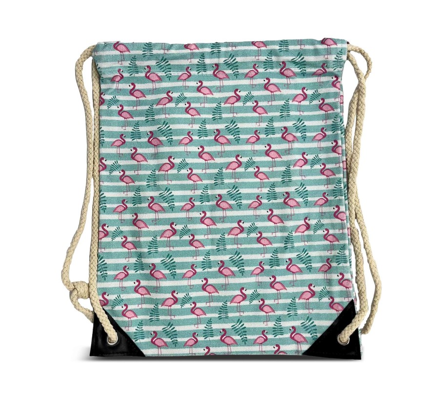 Kinder Kay Bee Taschen & Rucksacke | Flamingostreifen - Turnbeutel