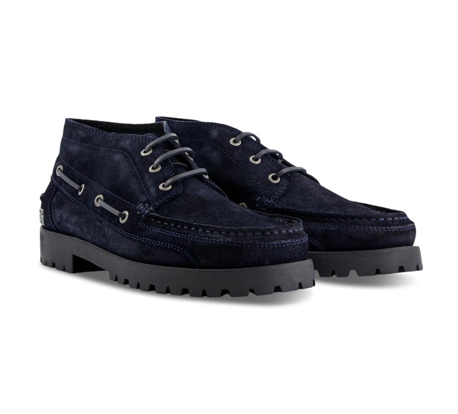 Herren Tommy Hilfiger Halbschuhe | Boat Boot Classic Suede - Mocassins Gummisohle