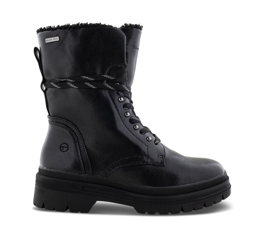 Damen Tamaris Stiefeletten | Schnu00Fcrstiefel Leder