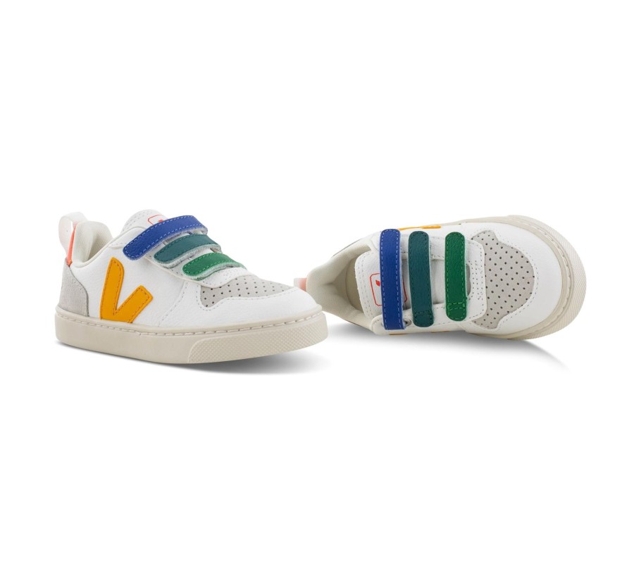 Kinder Veja Halbschuhe | Small V-10 Velcro - Klettschuhe