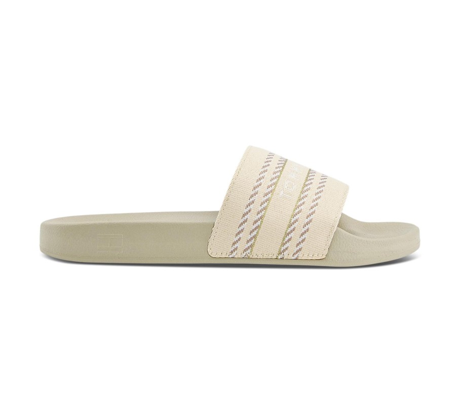 Damen Tommy Hilfiger Slides | Tommy Webbing Slide - Flip Flops