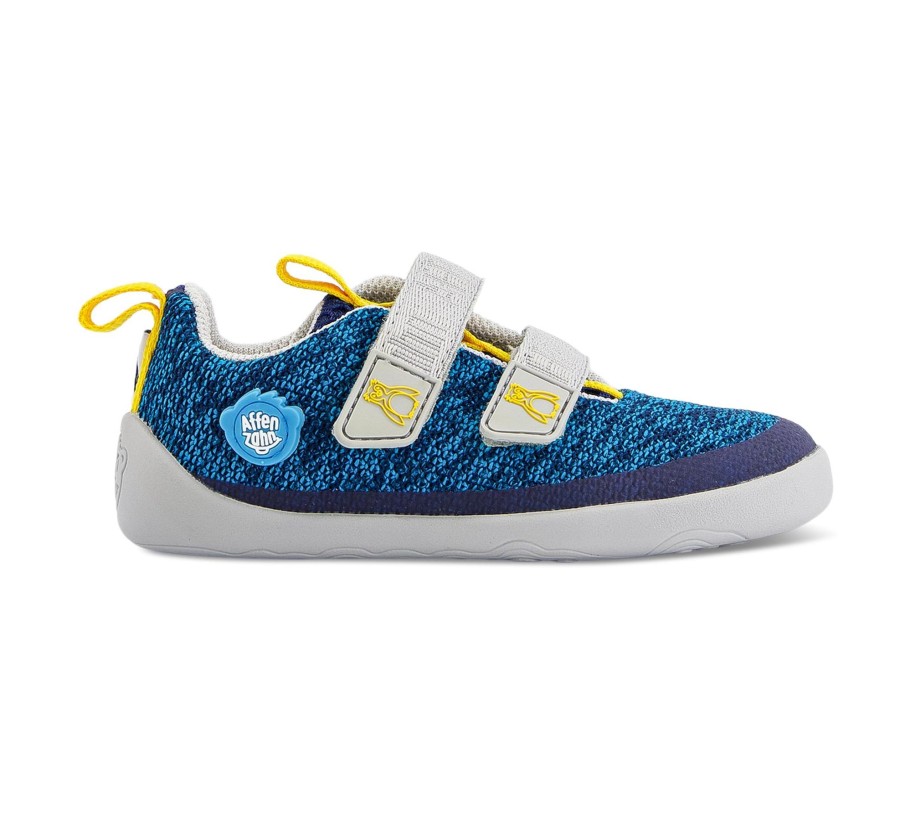 Kinder Affenzahn Barfussschuhe | Barfussschuh Knit Happy - Klettschuhe