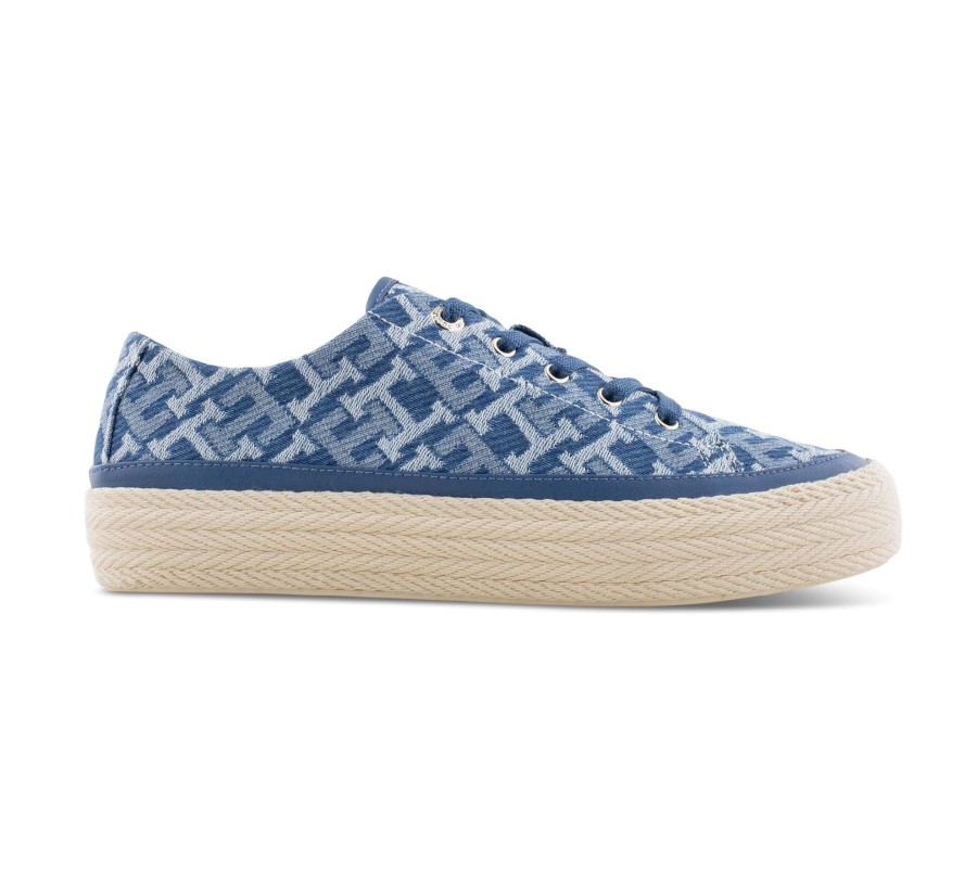 Damen Tommy Hilfiger Sneaker | Vulc Rope Monogram Denim - Sneaker Low