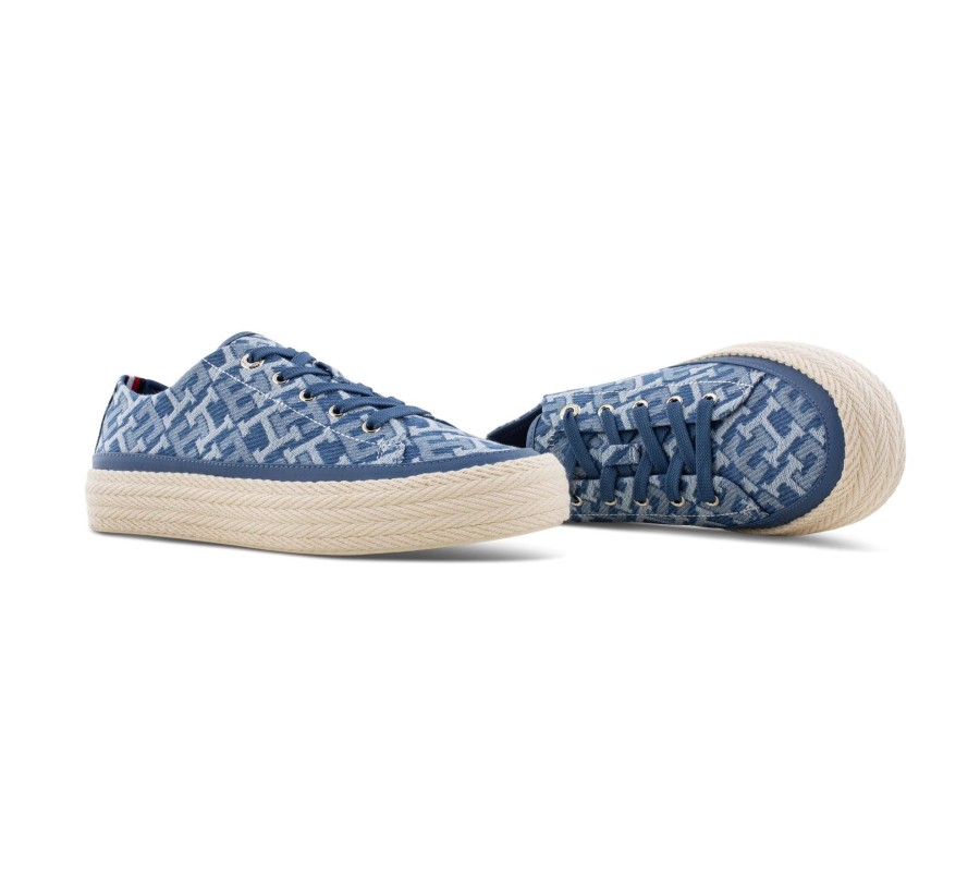 Damen Tommy Hilfiger Sneaker | Vulc Rope Monogram Denim - Sneaker Low