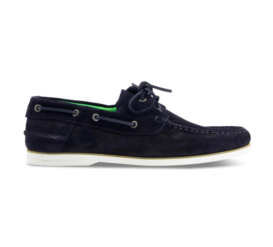 Herren Tommy Hilfiger Halbschuhe | Boat Shoe Core Suede - Mokassins