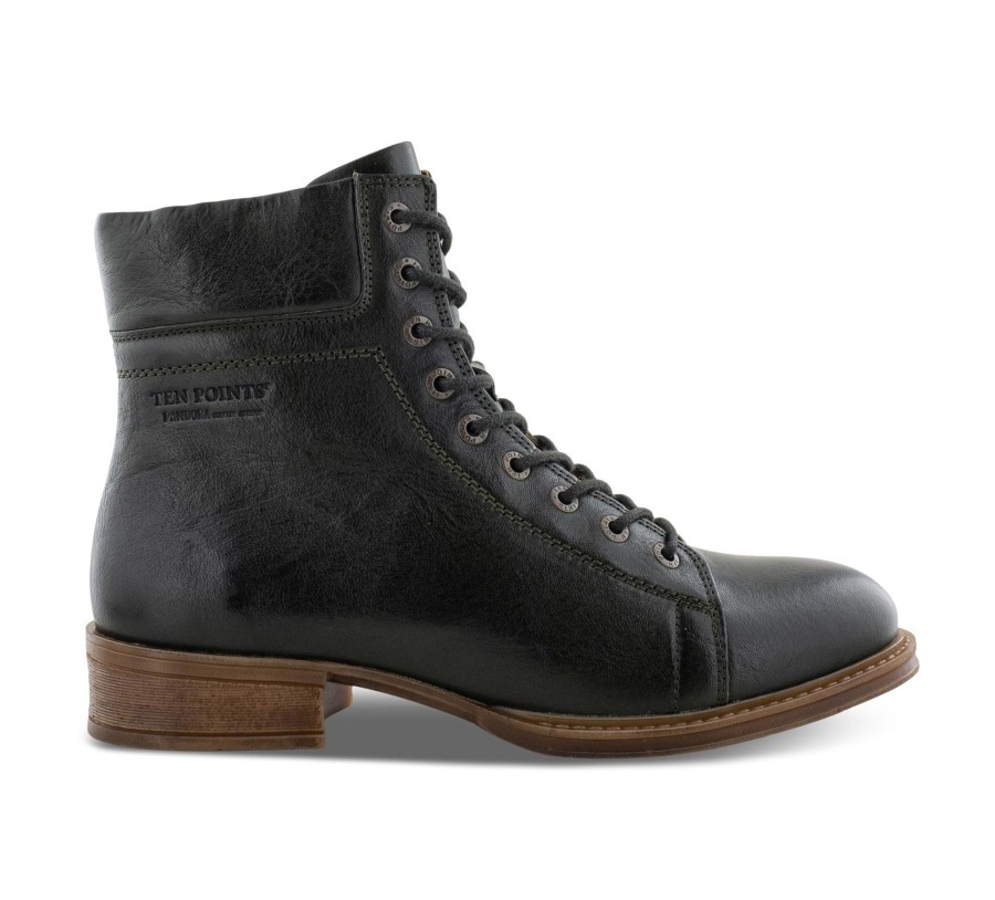 Damen Ten Points Stiefeletten | Pandora - Schnu00Fcrstiefel Leder