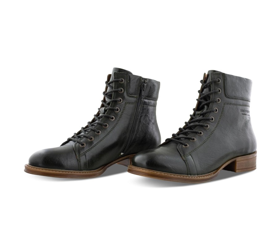 Damen Ten Points Stiefeletten | Pandora - Schnu00Fcrstiefel Leder