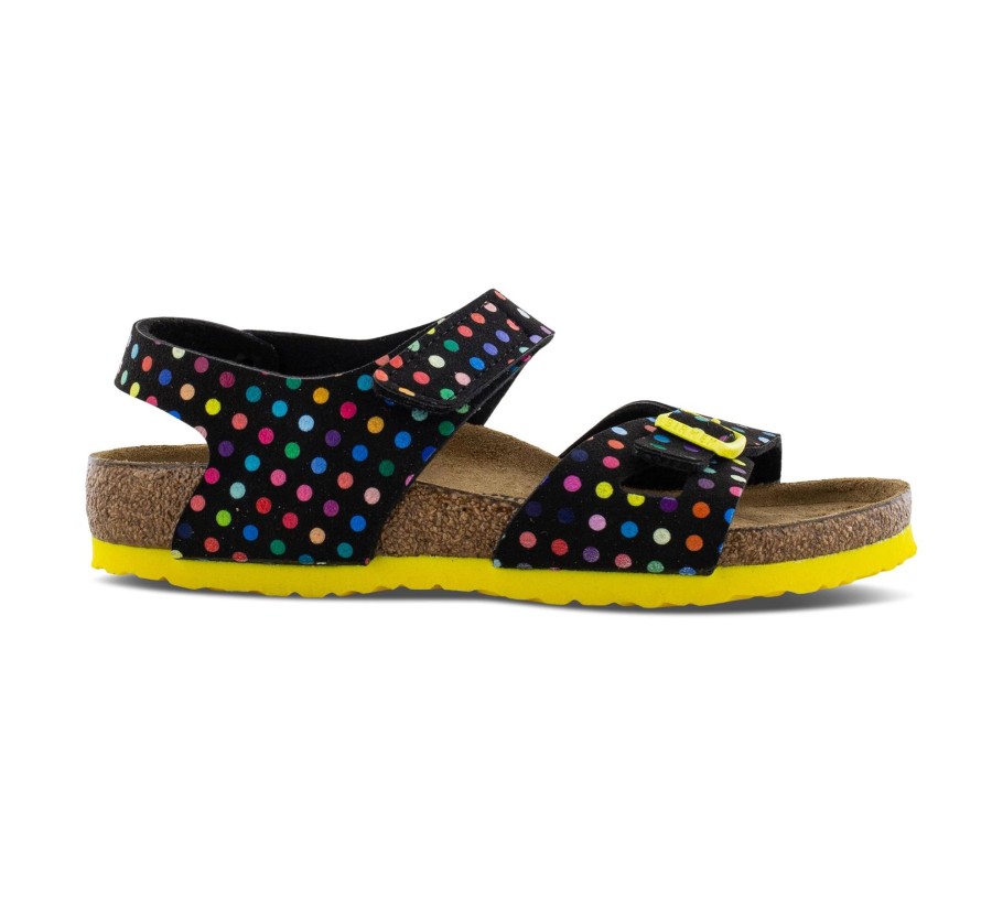 Kinder Birkenstock Sandalen | Colorado Kids Mf Dots Black - Offene Sandalen