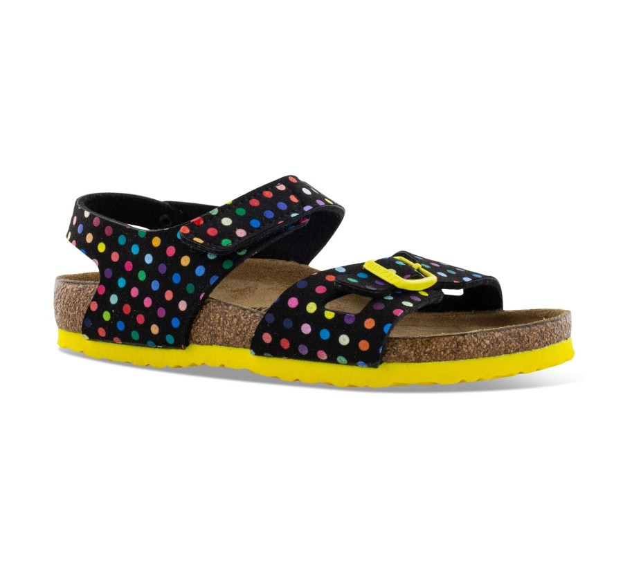 Kinder Birkenstock Sandalen | Colorado Kids Mf Dots Black - Offene Sandalen