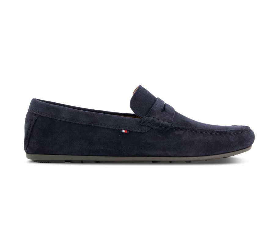 Herren Tommy Hilfiger Halbschuhe | Casual Hilfiger Suede Driver - Mokassins