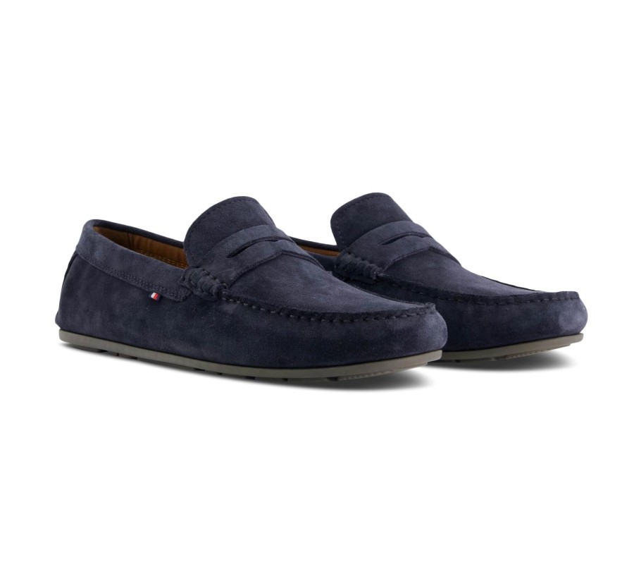 Herren Tommy Hilfiger Halbschuhe | Casual Hilfiger Suede Driver - Mokassins